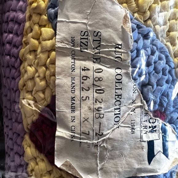 Lotus Pond sage & yellow Lotus Pond area Rug vintage 1980’s style nwt - Picture 6 of 8